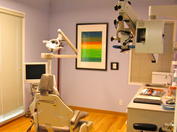 Exam room of Endodontist office of Dr. Irene Yeh Pinole CA