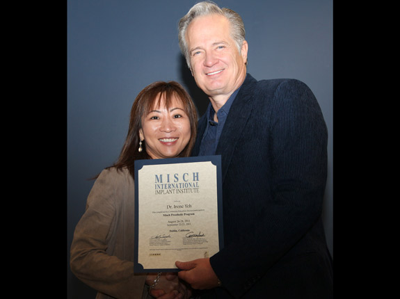 Dr. Irene Yeh, Pinole CA Endodontist, became an implantologist