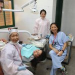 Dr. Yeh and staff members doing charity work