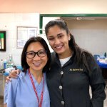 Dr. Yeh and a staff member smiling